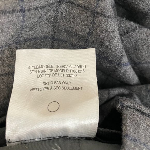 Theory Treeca Windowpane Plaid Wool Trousers - Picture 9 of 9